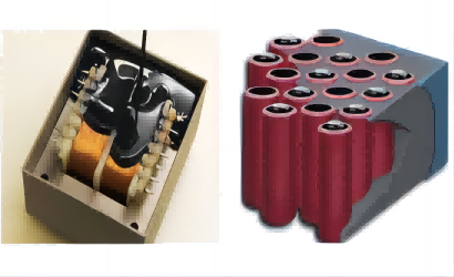 Lithium battery potting adhesive